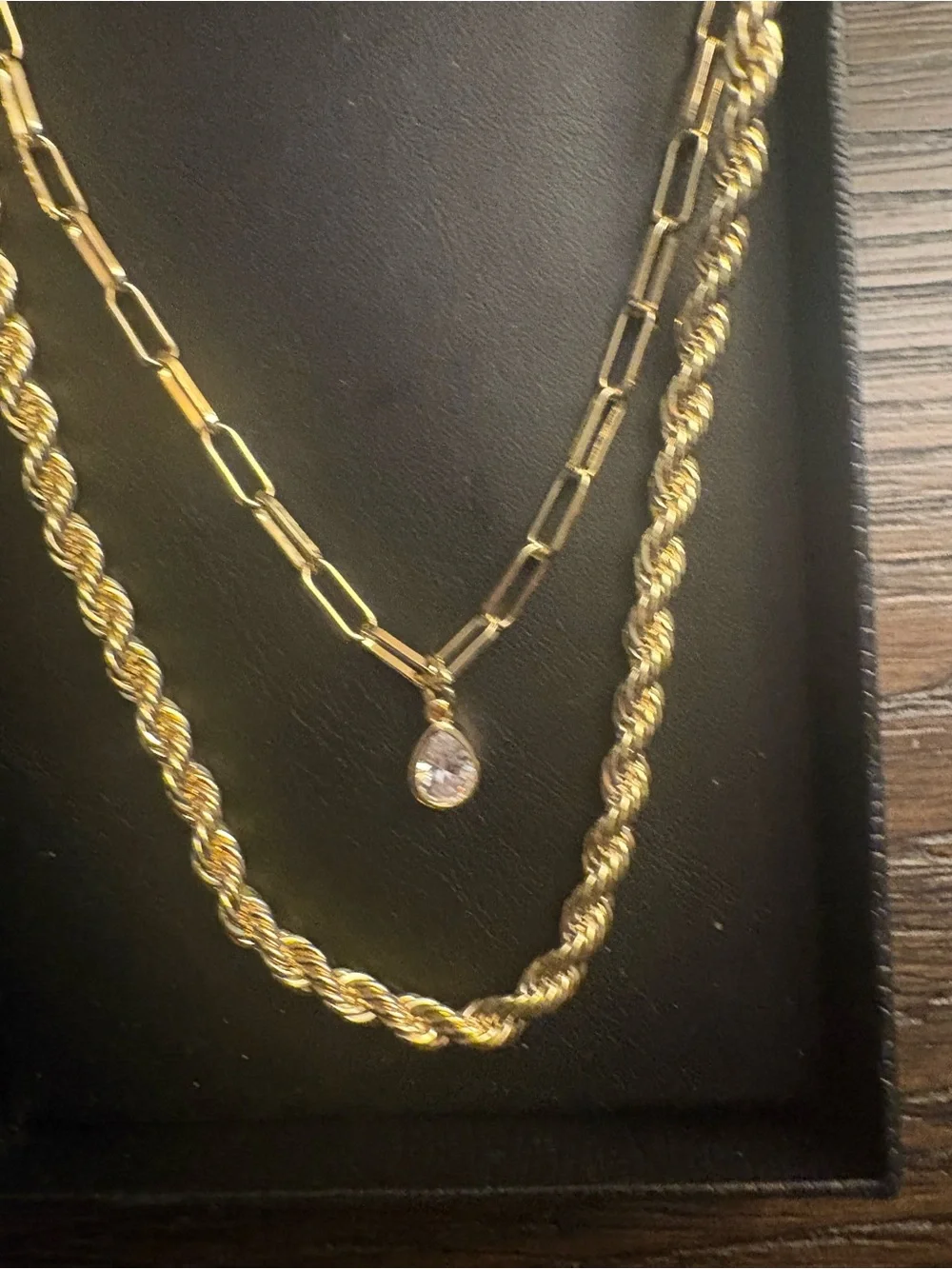NEW Rebecca Minkoff gold necklace set